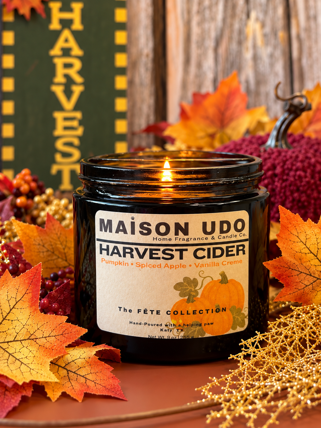 HARVEST CIDER (9 oz) – Pumpkin, Spiced Apple & Vanilla Crème